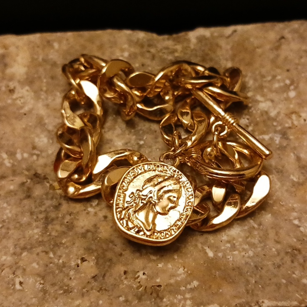 Gold plated bracelet